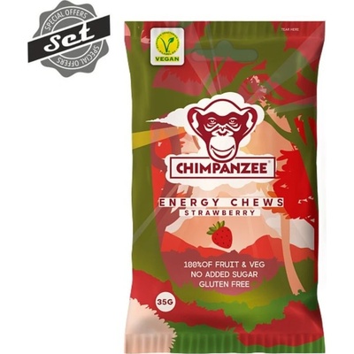 Chimpanzee Energy Chews Strawberry 5 x 35 g