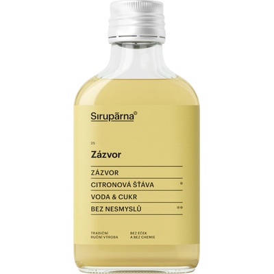 Sirupárna Domácí Zázvorový Sirup 100 ml