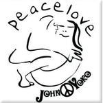 John Lennon Cuddle Black On White Магнит (JLMAG19)