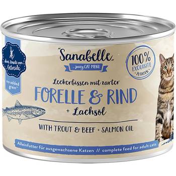 Bosch Sanabelle Wet Food with Trout & Beef 24 x 195 g