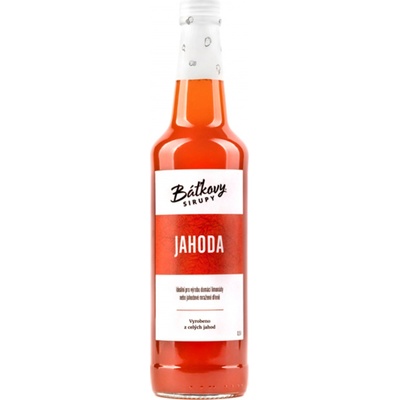 Báťkové sirupy Jahodový sirup 0,5 l