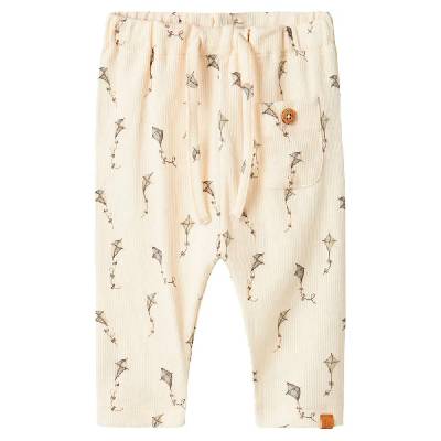 Панталони Name it Gavo Elo Loose Lil´ Atelier pants - Beige (Turtledove / Kites)