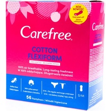 Carefree Cotton Flexiform slipové vložky 56 ks