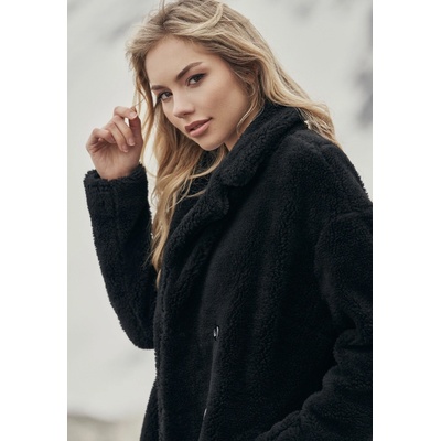 Urban Classics Ladies Sherpa coat black