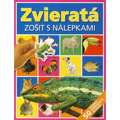 Zvieratá Zošit s nálepkami