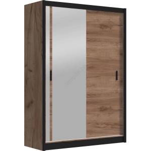 EMS Гардероб с огледало SABRINA 150x215 см, дъб крафт (MT0048)