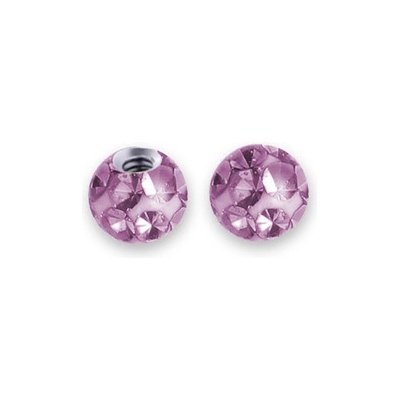 Šperky4U piercing do brady labreta se krystaly Swarovski ND01023-03-LA