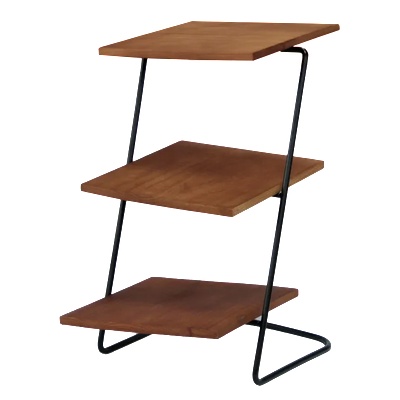 Horecano HORECANO-Метална стойка за блок маса на три нива с дървен плот 20x20x36.5cm (HC-93866) (0193866)