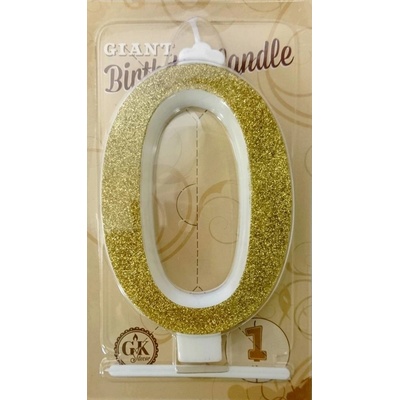 Dortisimo Svíčka velká zlatá číslo 0 – Sleviste.cz