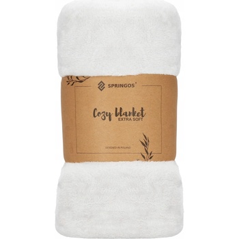 Springos polyester šedá Deka 220x200