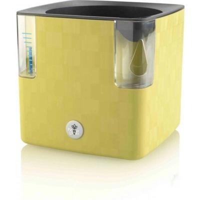 Plastkon Cobble samozavlažovací kvetináč 15x15x14 cm Zelená