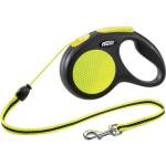 flexi Neon M - 5 м въже, до 20 кг - светлоотразителен