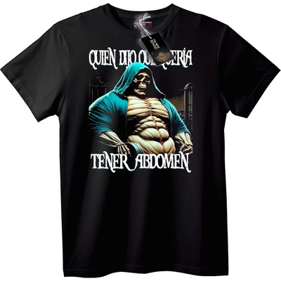 NOONEBRAND Тениска с Жътваря и корем - 2XL, Black