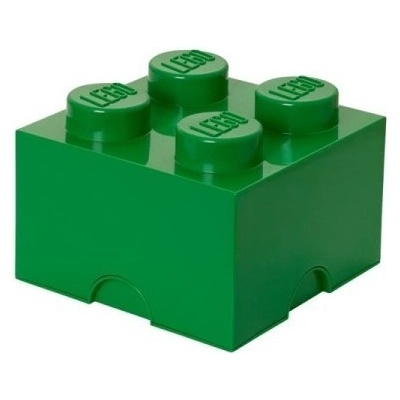 LEGO® úložný box 4 25 x 25 x 18 cm tmavo zelená