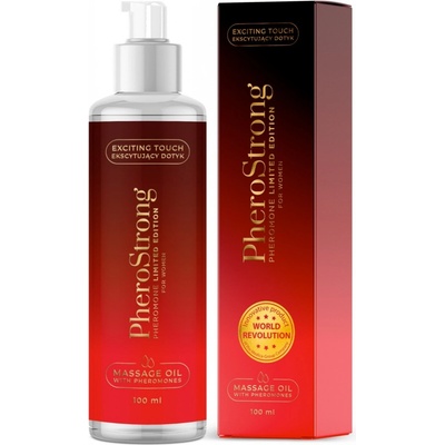 PheroStrong Olej masážní Limited Edition s feromony pro ženy 100 ml