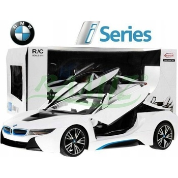RASTAR Auto na diaľkové ovládanie R/C BMW i8 biele 1:14
