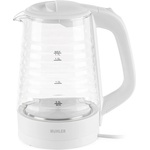 Muhler Електрическа кана Muhler - WK-189G, 2200W, 1.7 l, стъклена, бяла (1010102) Електрически кани