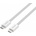 Unitek Magnetically retractable braided cable USB C PD 100W white 1m