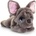 Keel Toys - Плюшено легнало куче - Френски булдог - 32 см