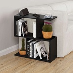 TopMebel Помощна маса Homemania TopMebel от меламин в черен цвят 60x20x60cm