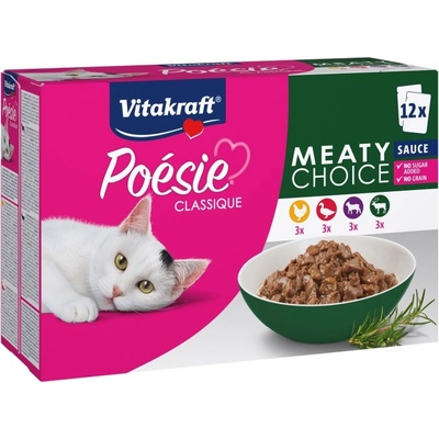 VITAKRAFT Poésie Classique Meaty choice Box 12 x 85 g