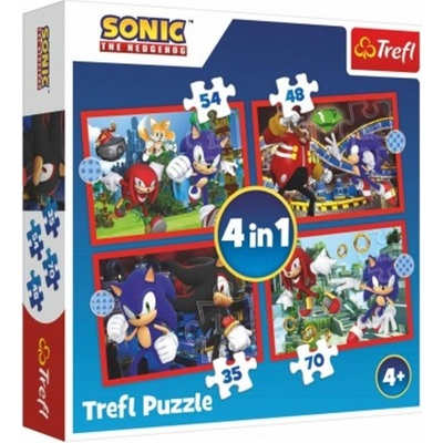 Trefl – Puzzle Sonic Et Ses Amis – 160 Pièces – 410x275 Mm – Personnages Du Jeu Vidéo – Dès 6 Ans – Fabriqué En Pologne, Papier FSC