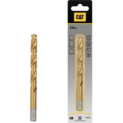 CAT Свредло за метал CAT DA02013 HSS Titan 10x1330мм (3512692)