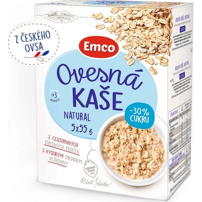 Emco Ovesná kaše Natural 5 x 55 g – Zboží Dáma