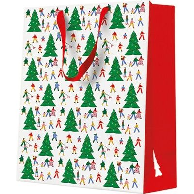 PAW Darčeková taška Christmas Hustle 20x25x10 cm