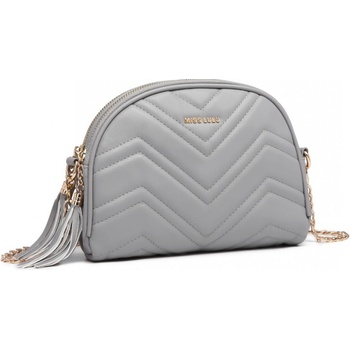 Miss Lulu dámská elegantní crossbody kabelka LB2236 šedá