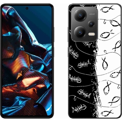 mmCase Gelové Xiaomi Redmi Note 12 Pro 5G - kostry a rybky