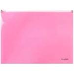 Biurfol Plastic folder with zipper A4 pink Biurfol (TSP-A4-01)