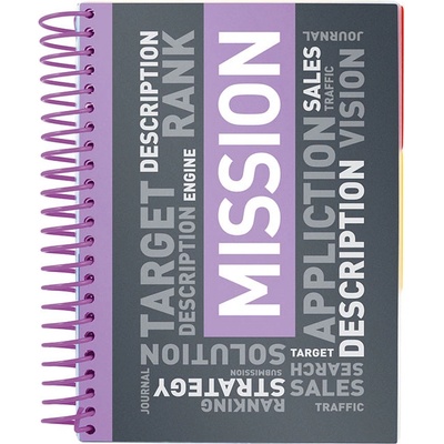 Тетрадка Axent A5 120л. Квадр PP Сп. Виолетов (A5 120)