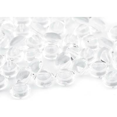 Knoflík transparent velikost 16" - transparent (100 ks)