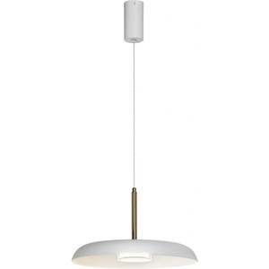 Rábalux LED пендел Rabalux - Odete 72044, 18W, 3000K, Ø36 cm, златист/бял (72044)