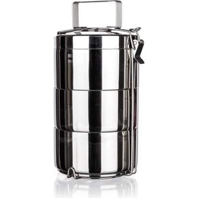 Nerezový termojídlonosič Banquet Akcent 3 patra