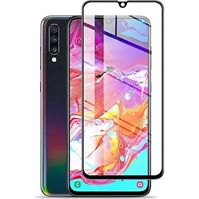 Samsung Стъклен протектор за целият екран 5D за Samsung A70, черна рамка