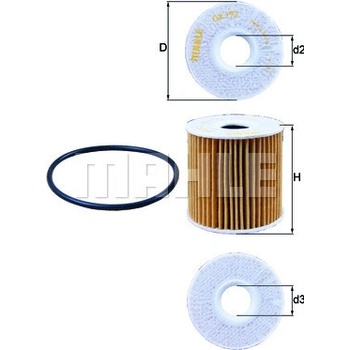 Olejový filter MAHLE ORIGINAL OX 192D (OX192D)