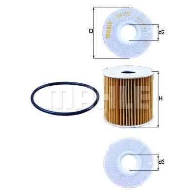 Olejový filter MAHLE ORIGINAL OX 192D (OX192D)