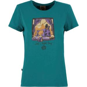E9 Дамска тениска E9 Women's Sunset T-shirt - Green Lake - размер XS (916-5277-0512)