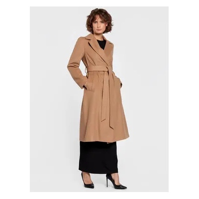 Calvin Klein Вълнено палто Essential K20K204635 Бежов Regular Fit (Essential K20K204635)