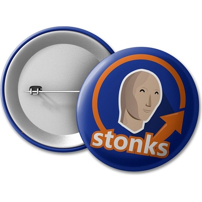 MemeMerch placka Stonks