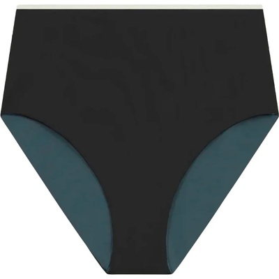 MYMARINI Дамско бикини долнище MYMARINI Women's Highwaist Shorts Bikini bottom - Black / Grey / White (150-5669-0212)