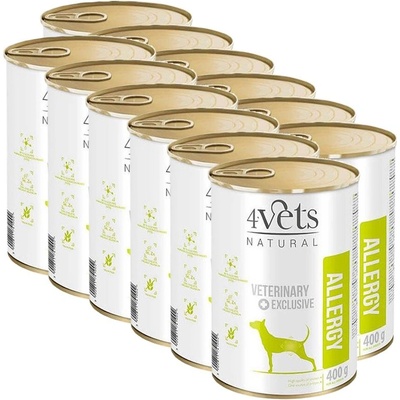4Vets NATURAL Veterinary Exclusive ALLERGY 12 x 400 г