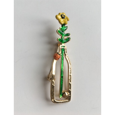 Fashion Jewelry brož květina a beruška 175999