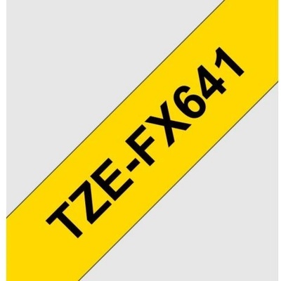 TZE-FX641, žltá / čierna, 18mm TZEFX641