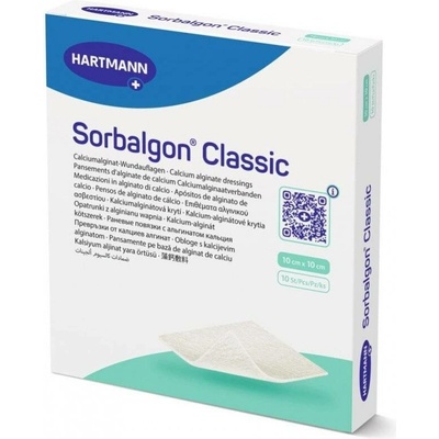 Sorbalgon Classic sterilní 10 x 10 cm 10 ks