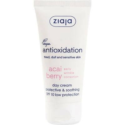 Ziaja Acai Berry upokojujúci denný krém SPF 10 50 ml
