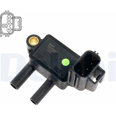 Senzor, tlak výfukového plynu DELPHI DPS00026-12B1 (DPS0002612B1)