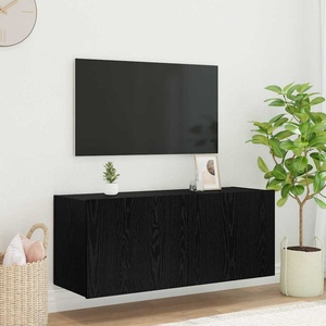 vidaXL TV стенен шкаф Черния дъб Инженерна дървесина (886252)